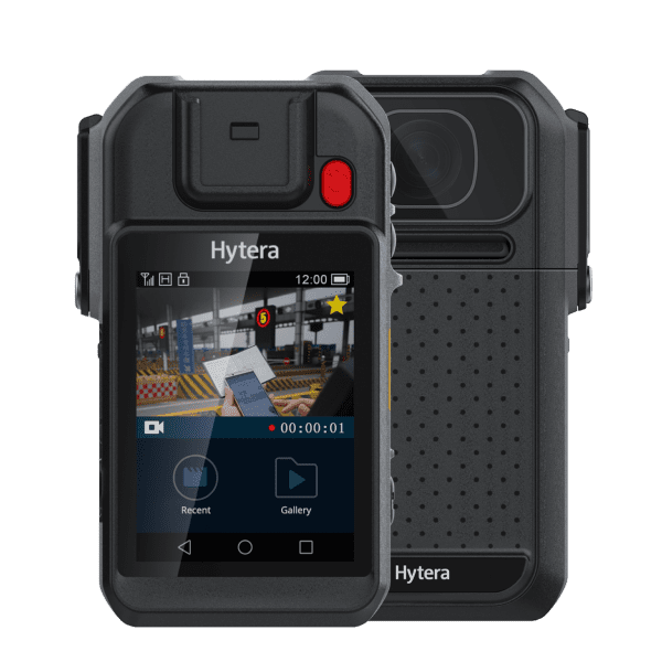 Hytera VM750D body camera back and front