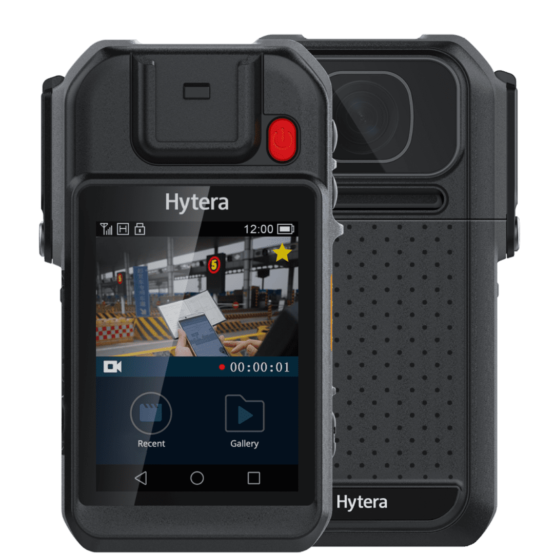 Hytera body camera back and front